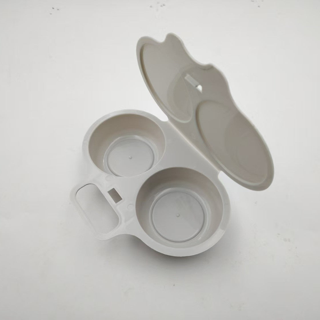 🥚✨Dual Cavity Microwave Egg Poacher – Quick oil‑free cooking, food‑grade PP & versatile. Perfect for busy mornings – healthy breakfast in minutes! ⚡🍳