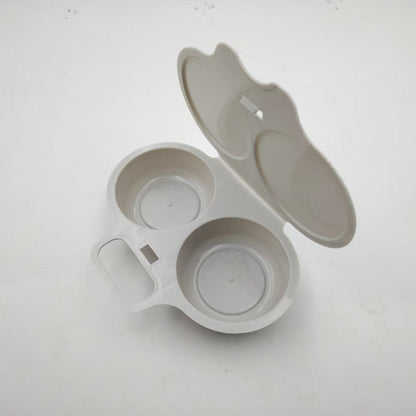 🥚✨Dual Cavity Microwave Egg Poacher – Quick oil‑free cooking, food‑grade PP & versatile. Perfect for busy mornings – healthy breakfast in minutes! ⚡🍳