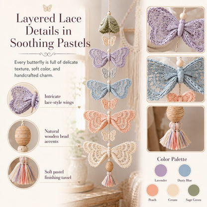 🦋Butterfly Garden Cascade DIY Crochet Kit