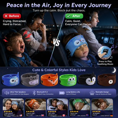 Kids' Bluetooth Headband Headphones