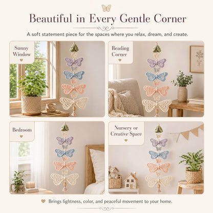 🦋Butterfly Garden Cascade DIY Crochet Kit