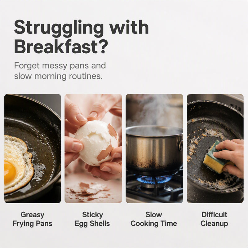 🥚✨Dual Cavity Microwave Egg Poacher – Quick oil‑free cooking, food‑grade PP & versatile. Perfect for busy mornings – healthy breakfast in minutes! ⚡🍳